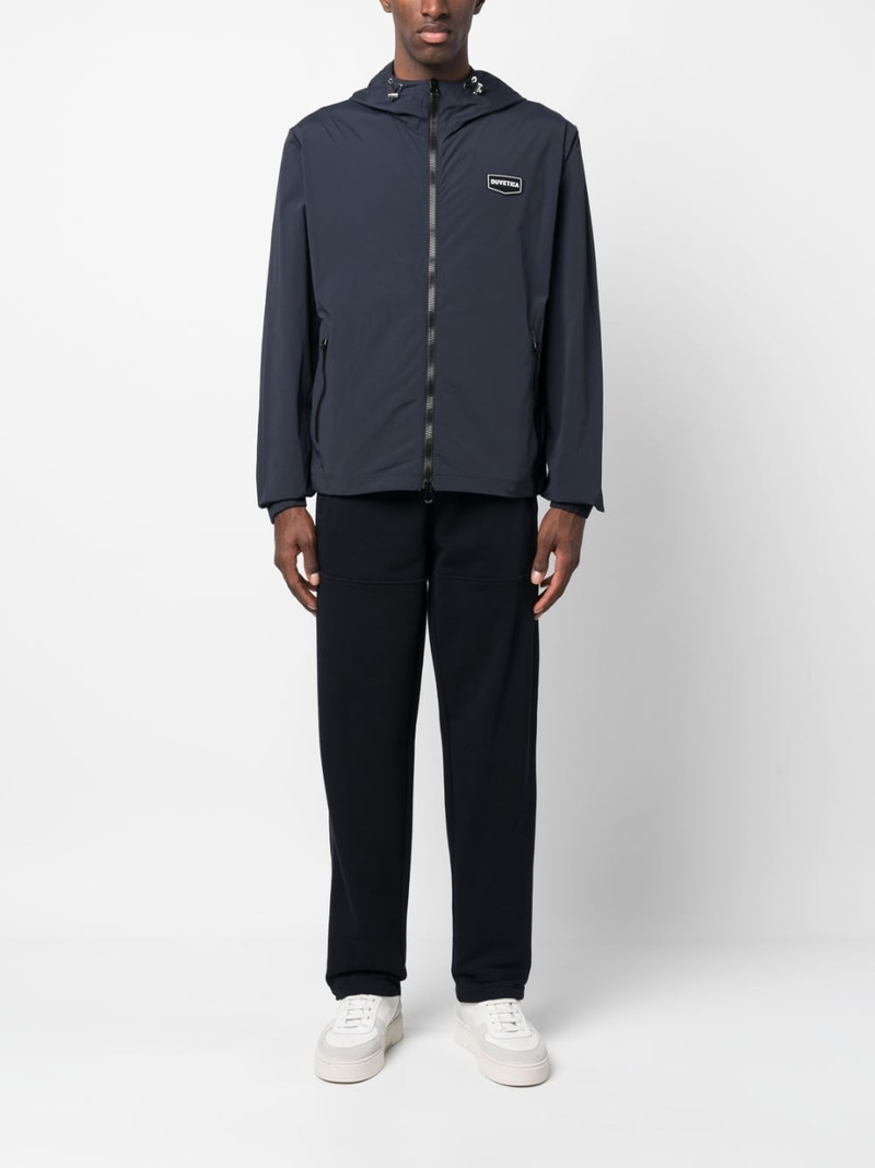 DUVETICA logo-patch hooded jacket outlook