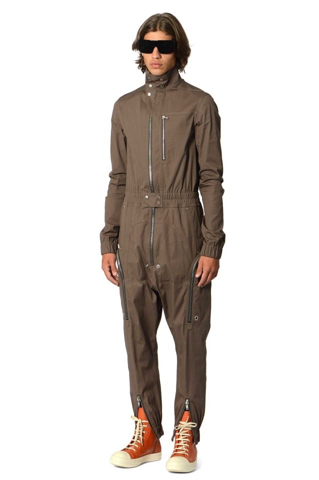 パンツ Rick Owens 23SS BAUHAUS FLIGHT JUMP SUIT Rick Owens Black Bauhaus Leather Flightsuit Rick Owens