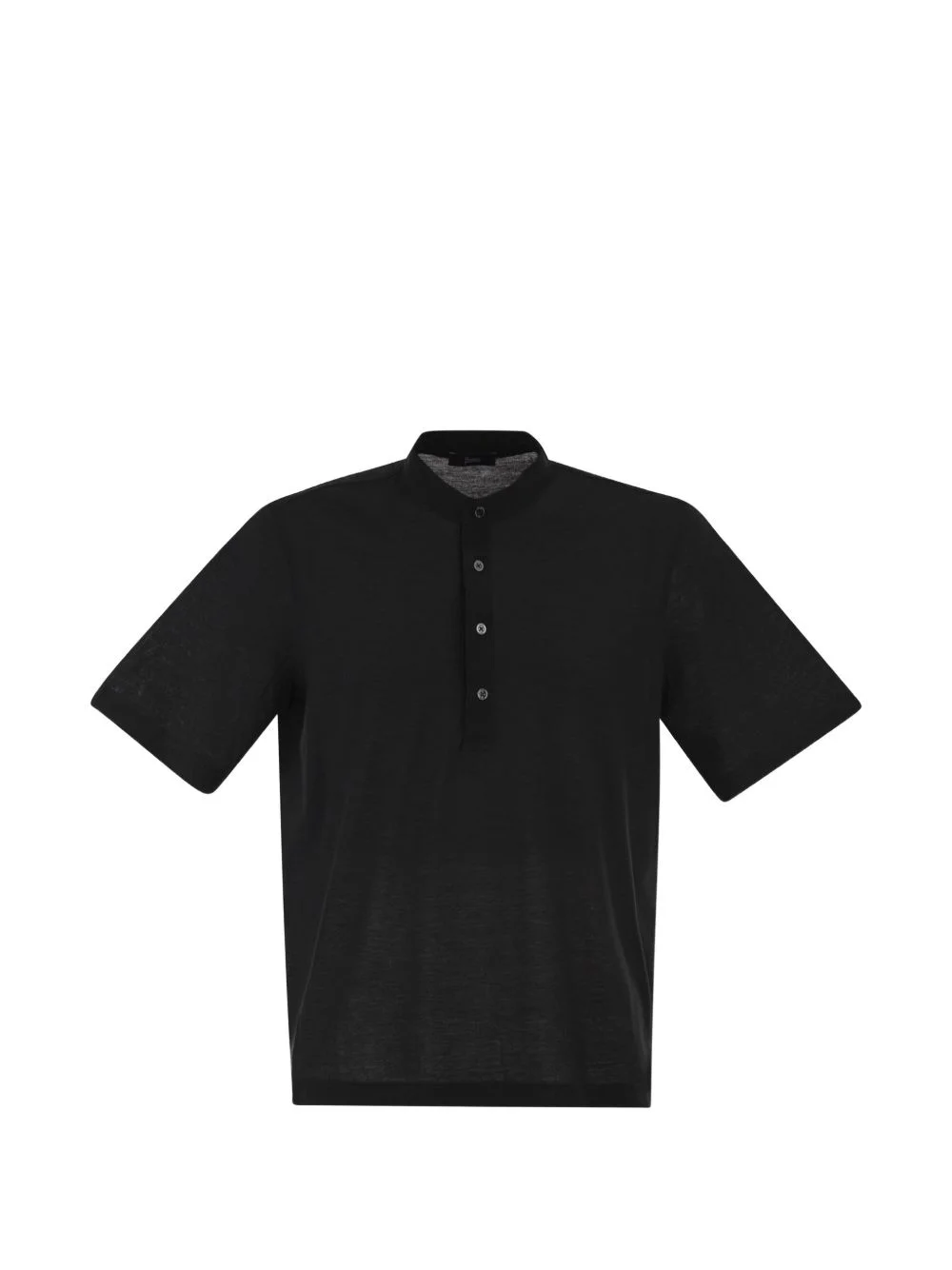 standing-collar polo shirt - 1