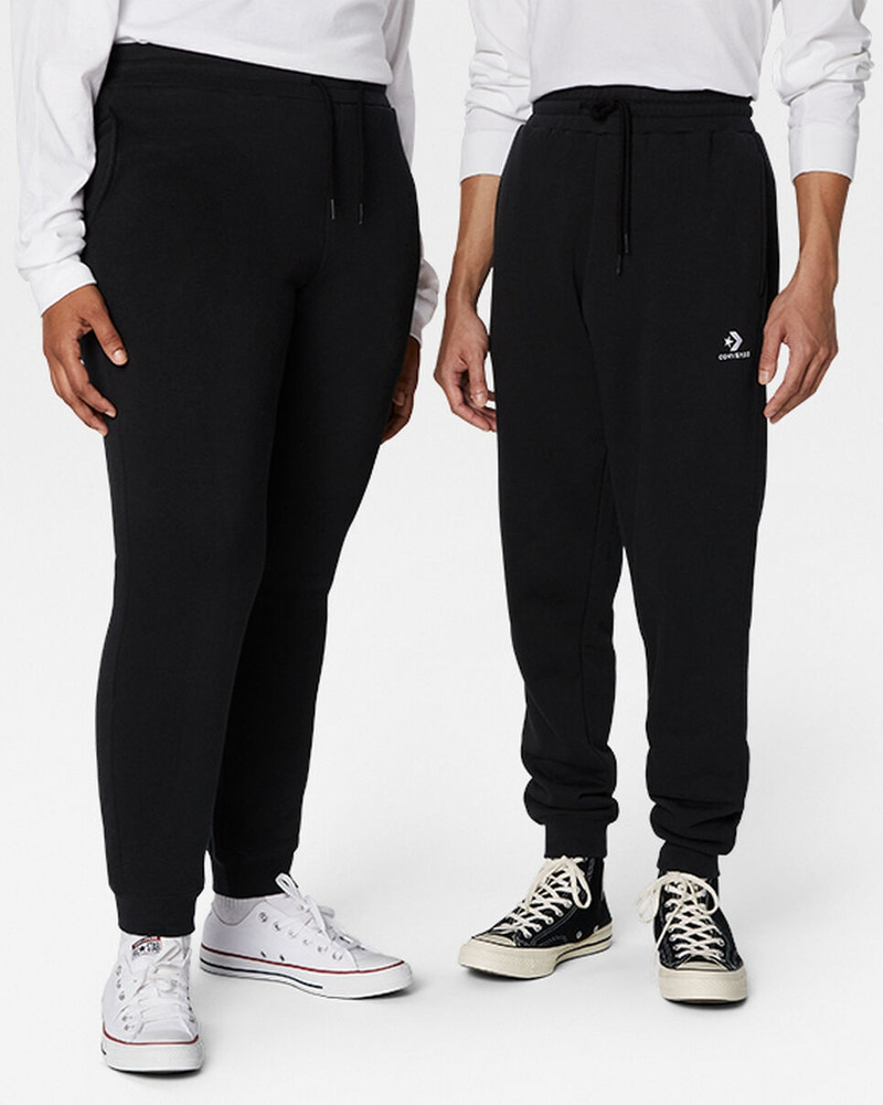Converse Go-To Embroidered Star Chevron Standard-Fit Fleece Sweatpant 1