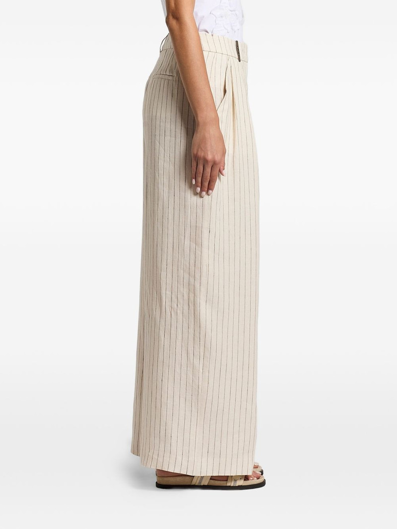 PESERICO pinstripe palazzo pants outlook
