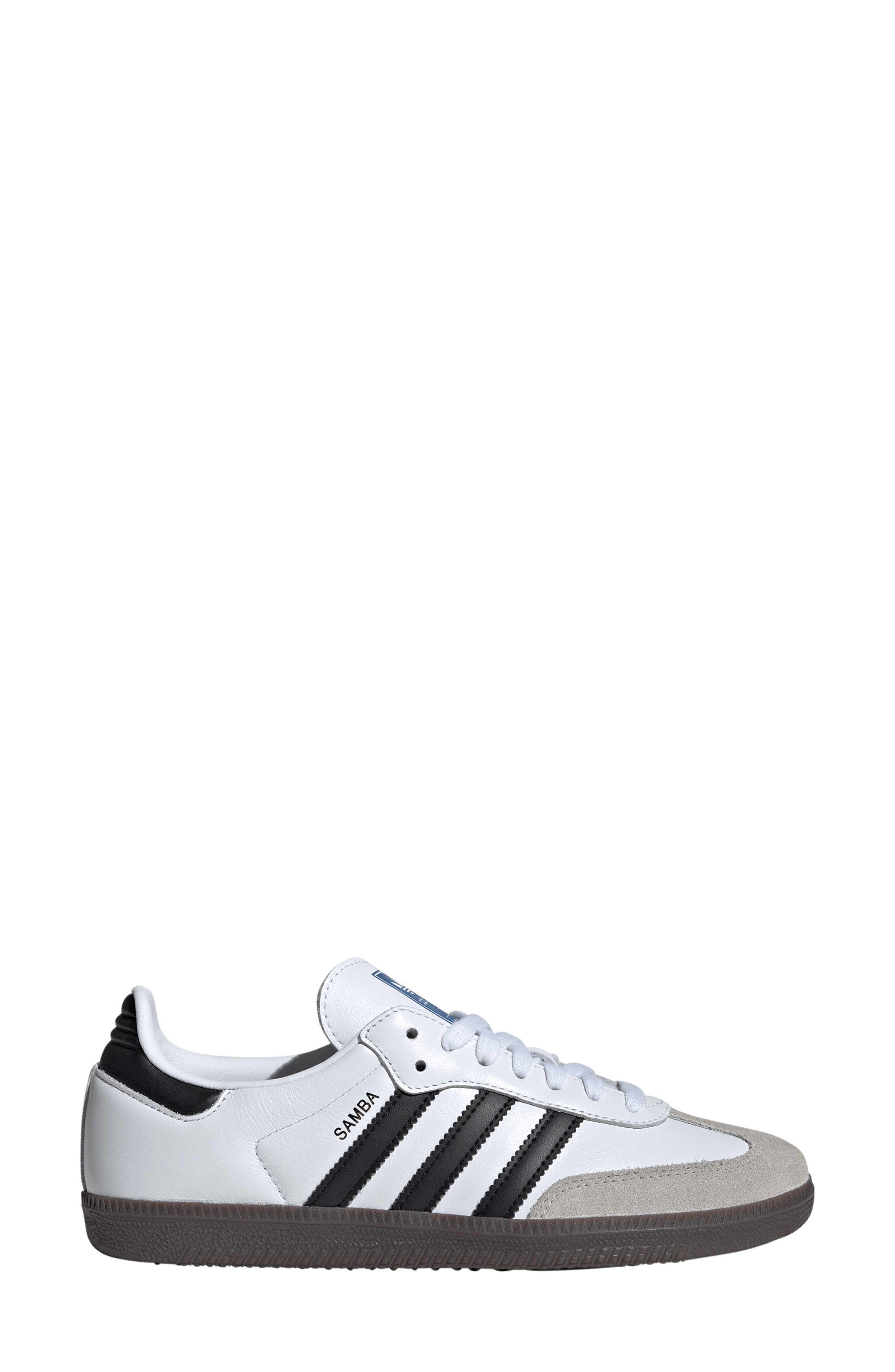 adidas Samba OG Sneaker in White/Black/Clear Granite at Nordstrom - 3