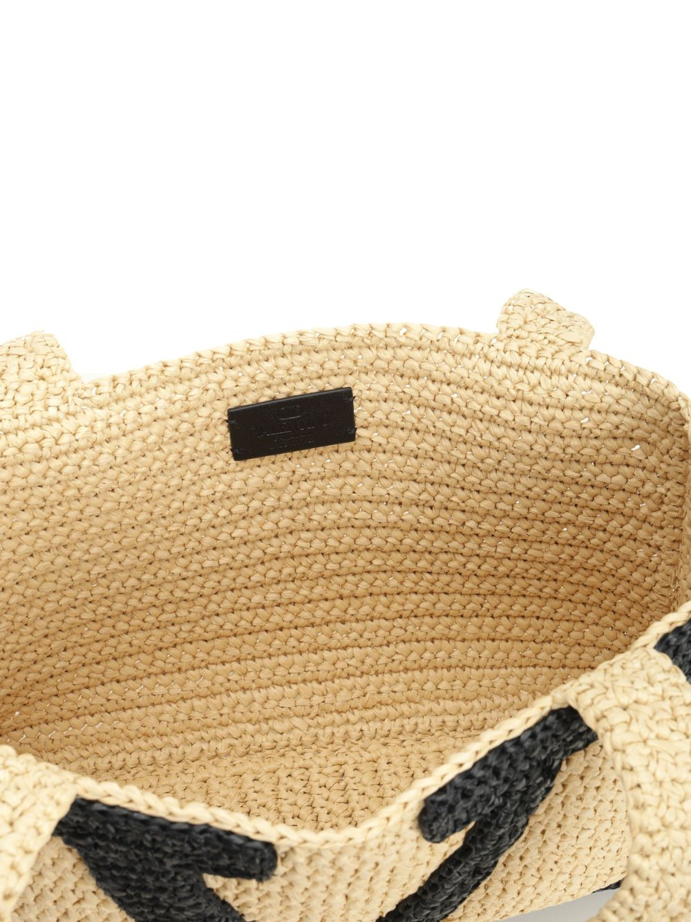 Medium Tote | Viva Superstar Crochet | Crochet Rafia Handbags Beige - 4