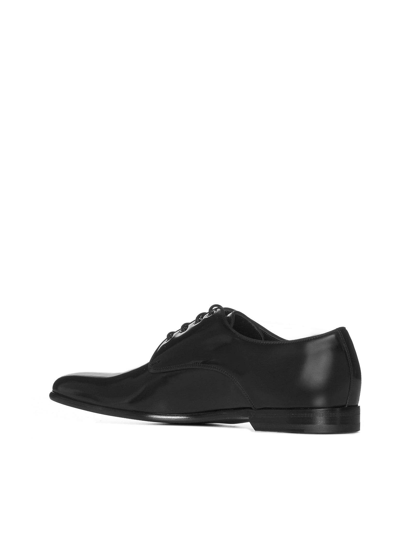 Black leather lace-up derby shoes from DOLCE & GABBANA - 3