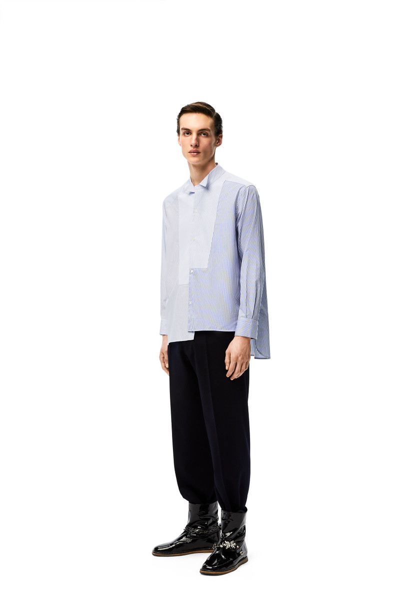 Loewe Patchwork asymmetric shirt in cotton outlook