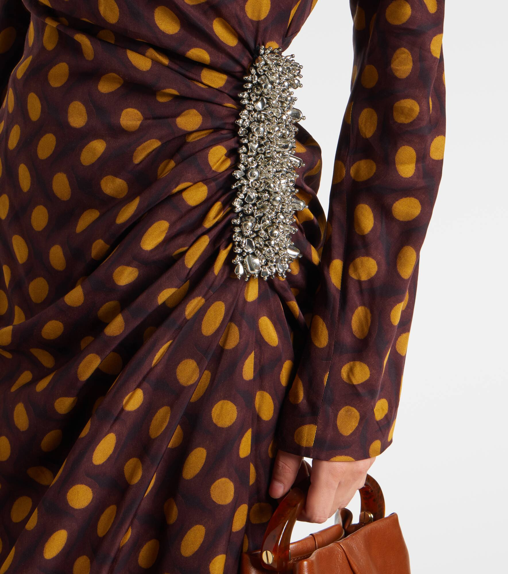 Didi embellished polka-dots midi dress - 5