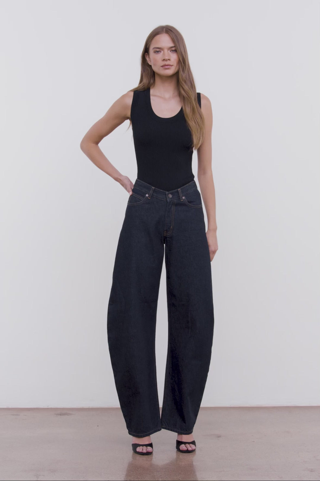 STAUD JACKSON BARREL JEAN INDIGO - 7