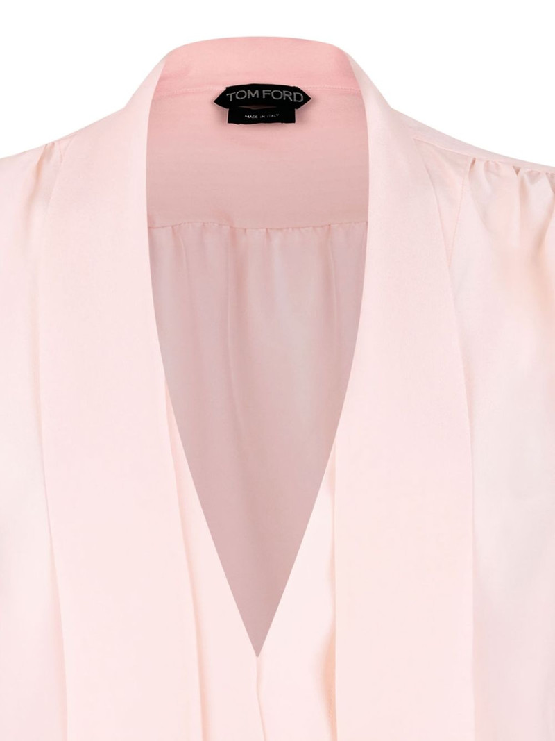 neck-tie silk blouse 3
