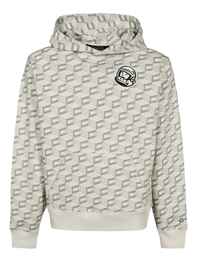 logo-patch geometric-pattern hoodie 1