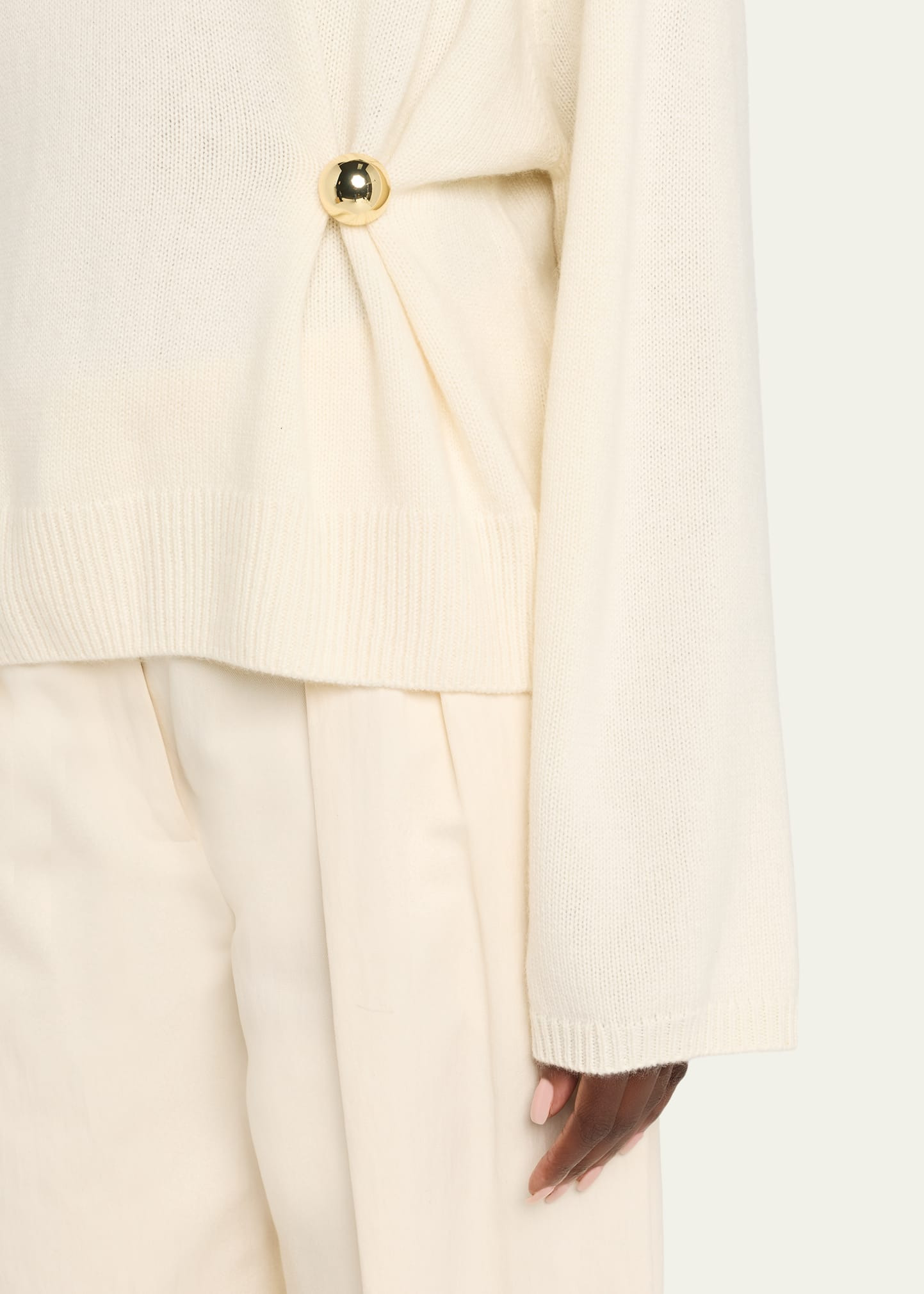 Bill Draped Cashmere Sweater - 5