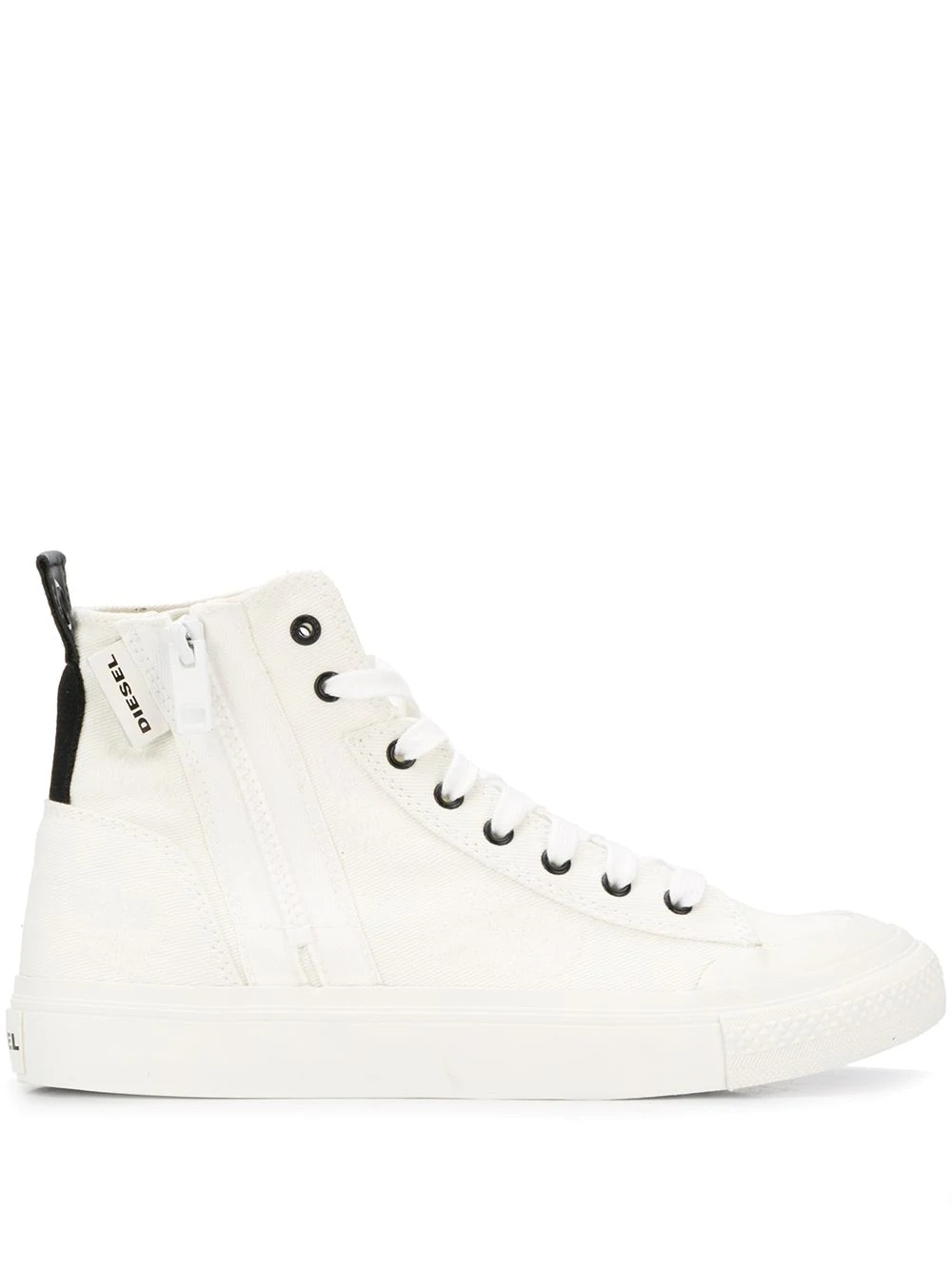 zipped high-top sneakers - 1