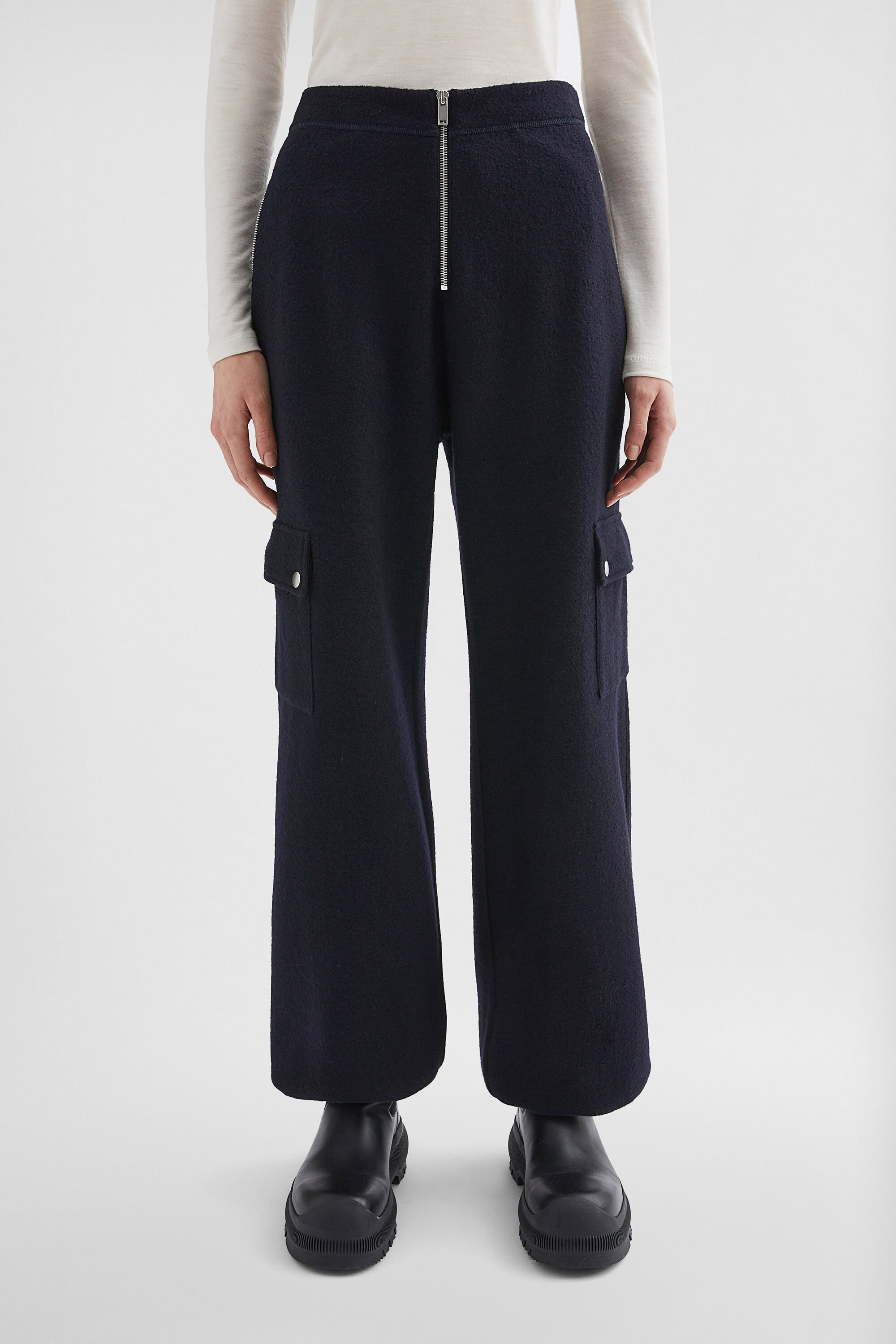 Felt Wool Sweatpants - 7
