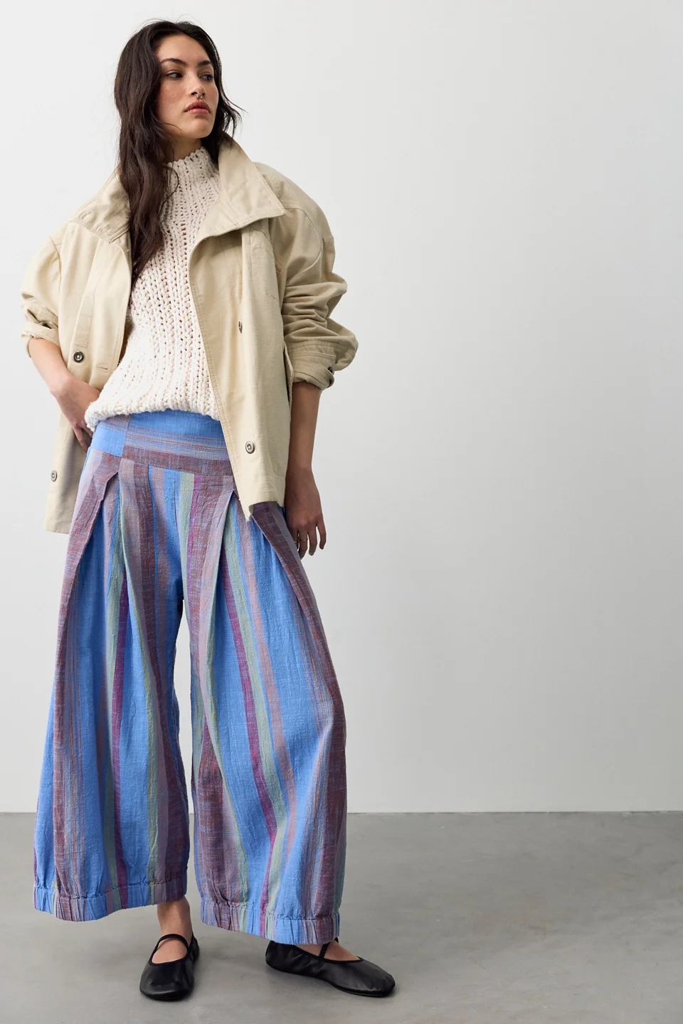 Can't Hide Wide-Leg Pull-On Harem Pants - 1