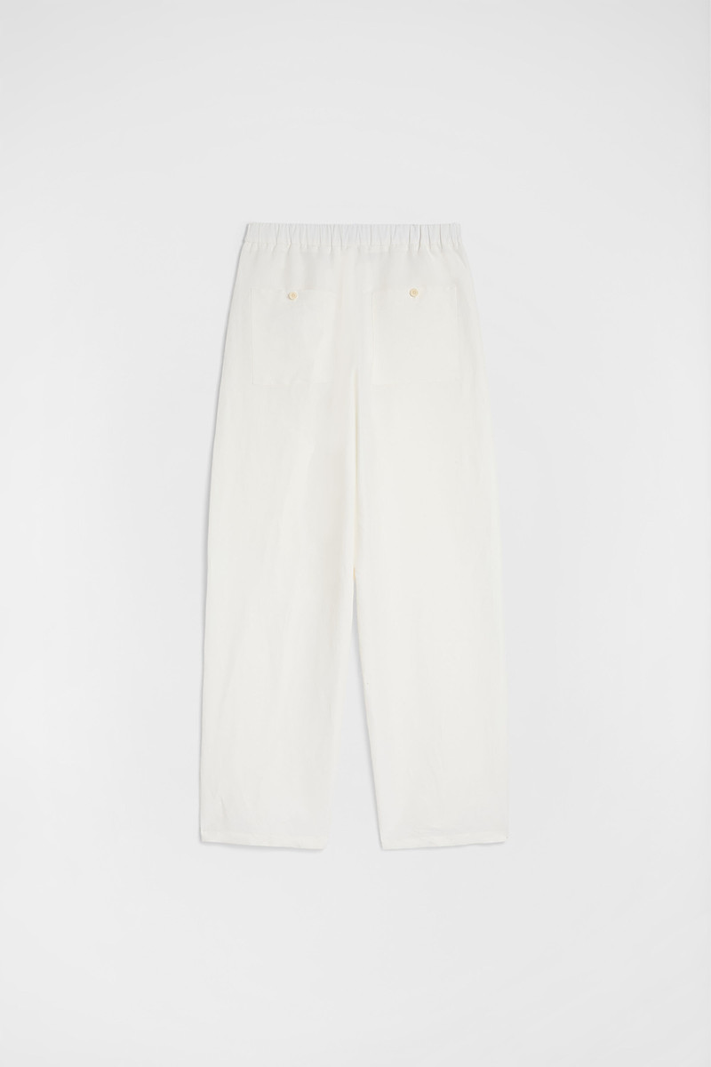 Linen Blend Cargo Trousers 7