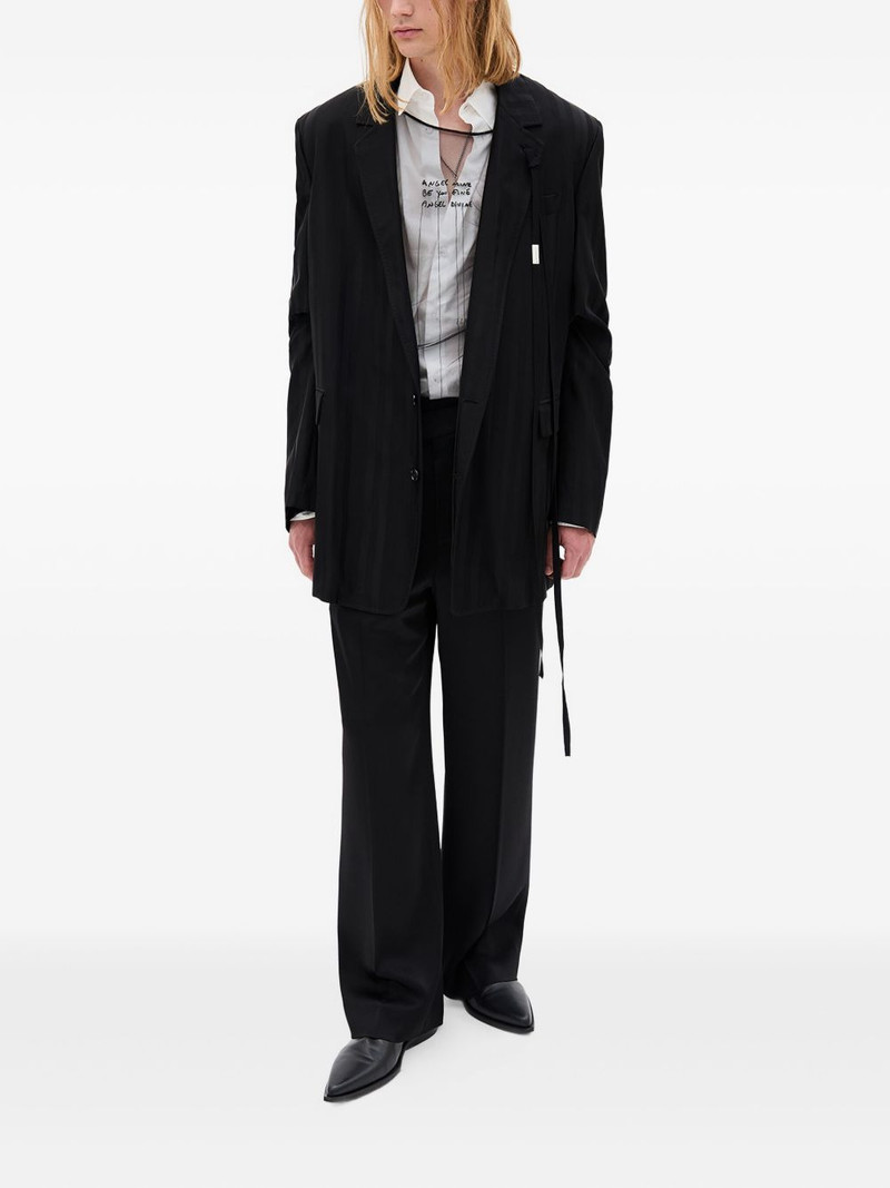 Ann Demeulemeester Angel Divine long-sleeve tulle T-shirt outlook