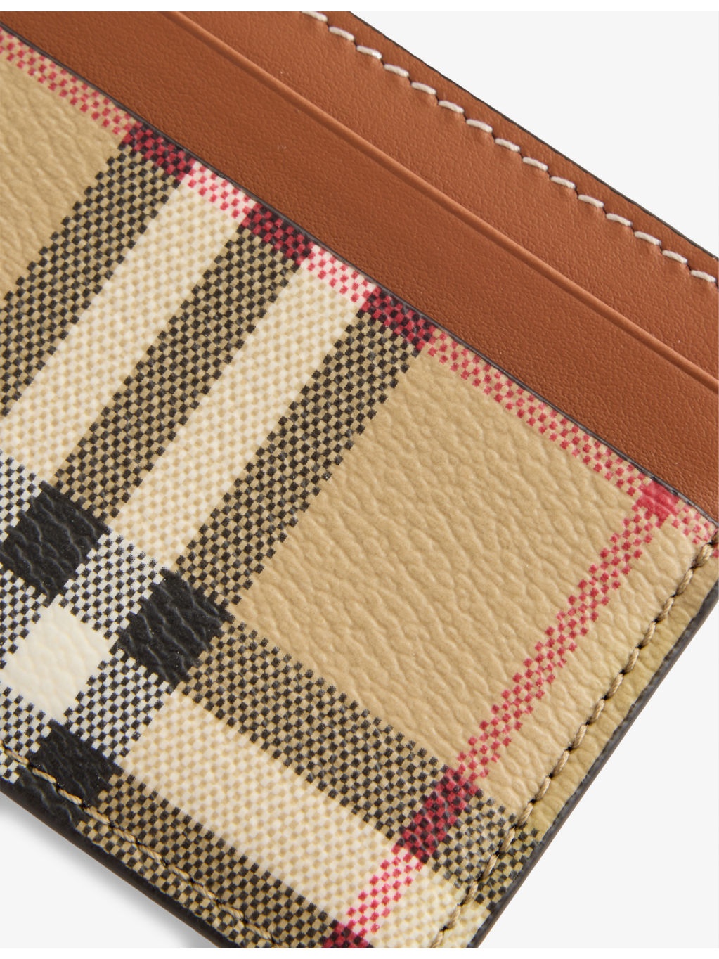 Sandon Checked Woven Card Holder - 2