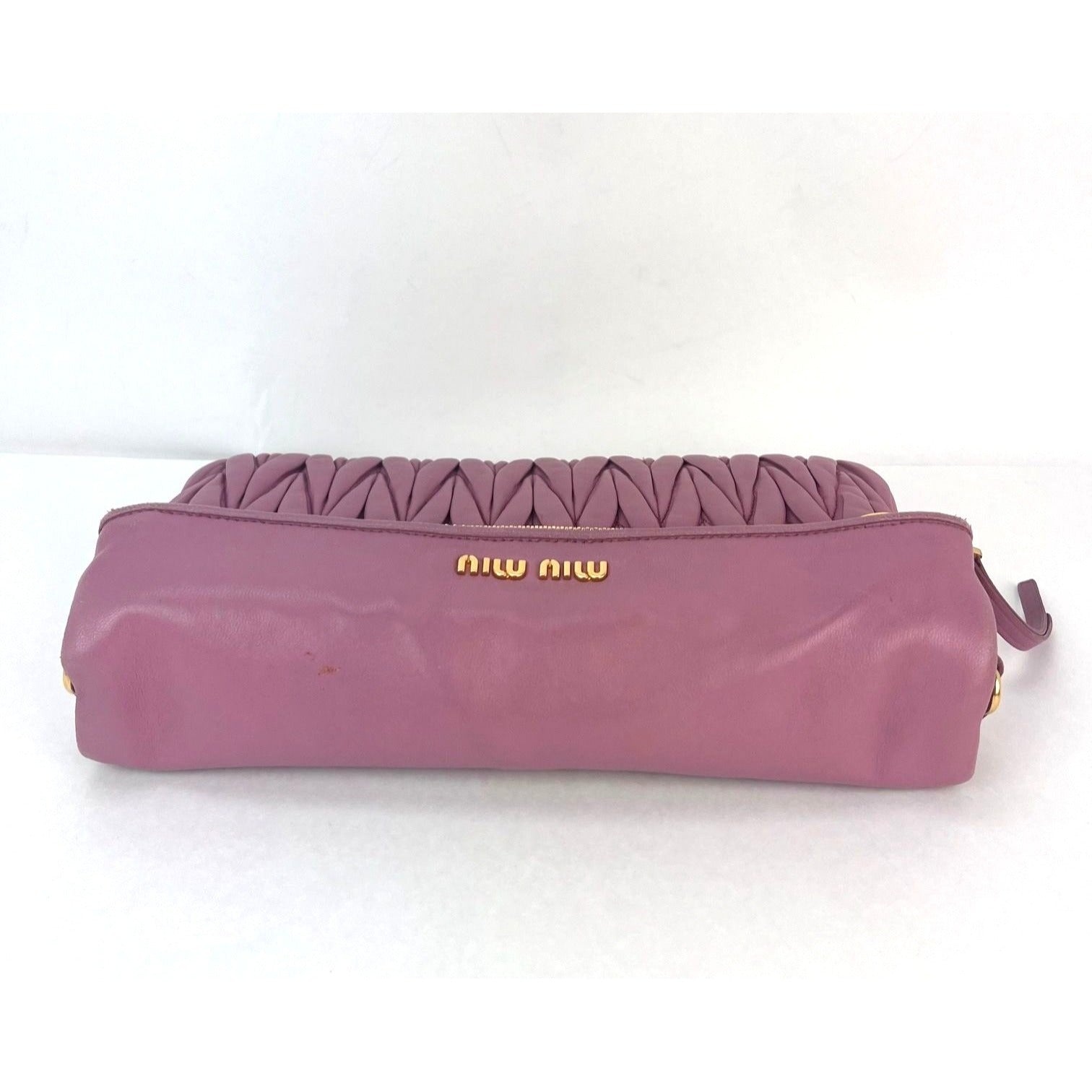 Miu MIU Matelasse Pink Nappa Leather Shoulder Bag - 12