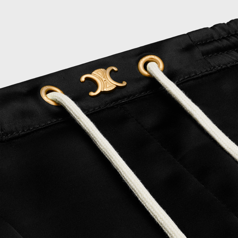 mini Triomphe shorts in satin 4