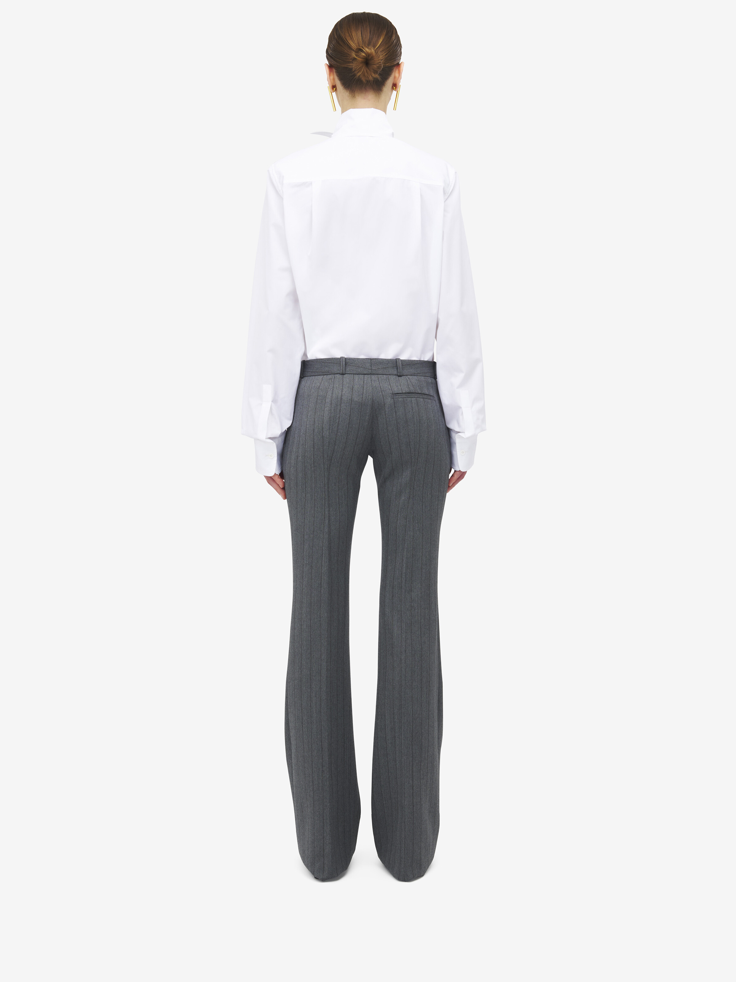 Herringbone Bumster Trousers - 4