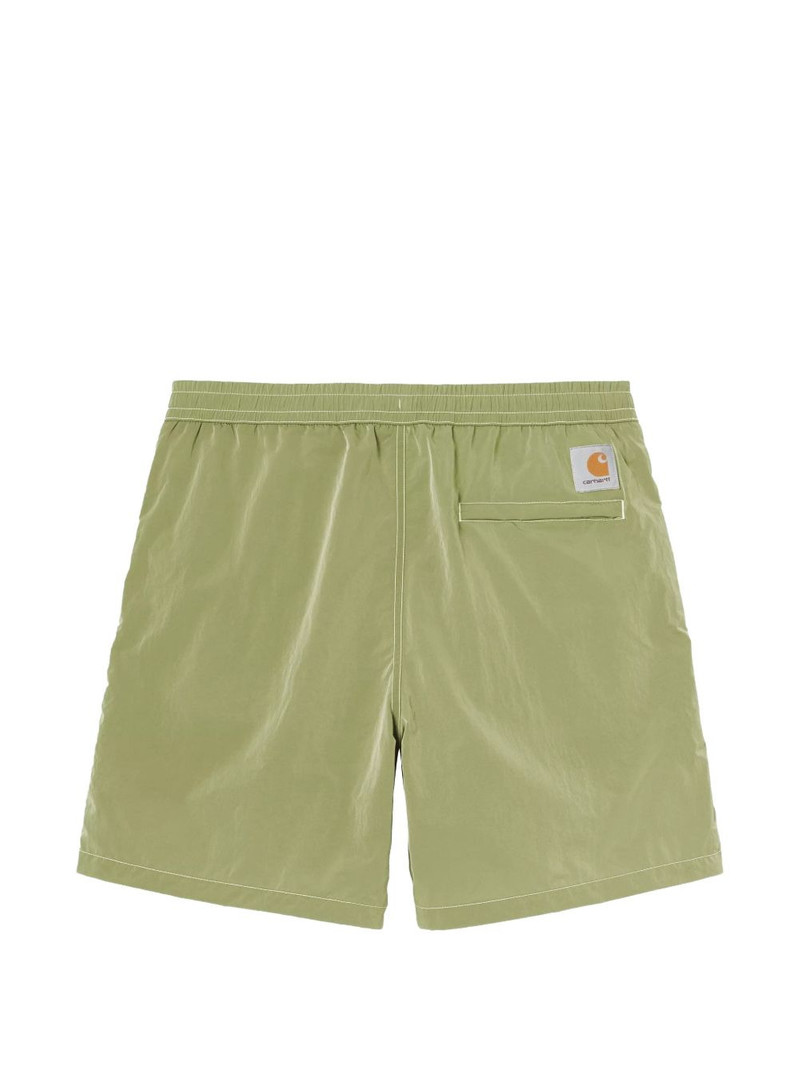 Carhartt WIP Canby elasticised green shorts outlook