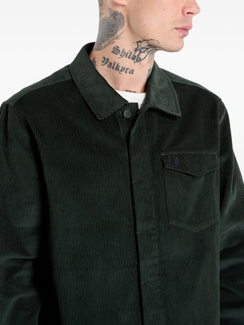 corduroy chest-pocket shirt 6
