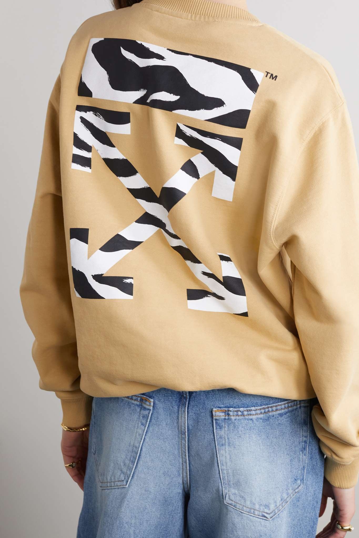 Printed cotton-jersey sweatshirt - 4