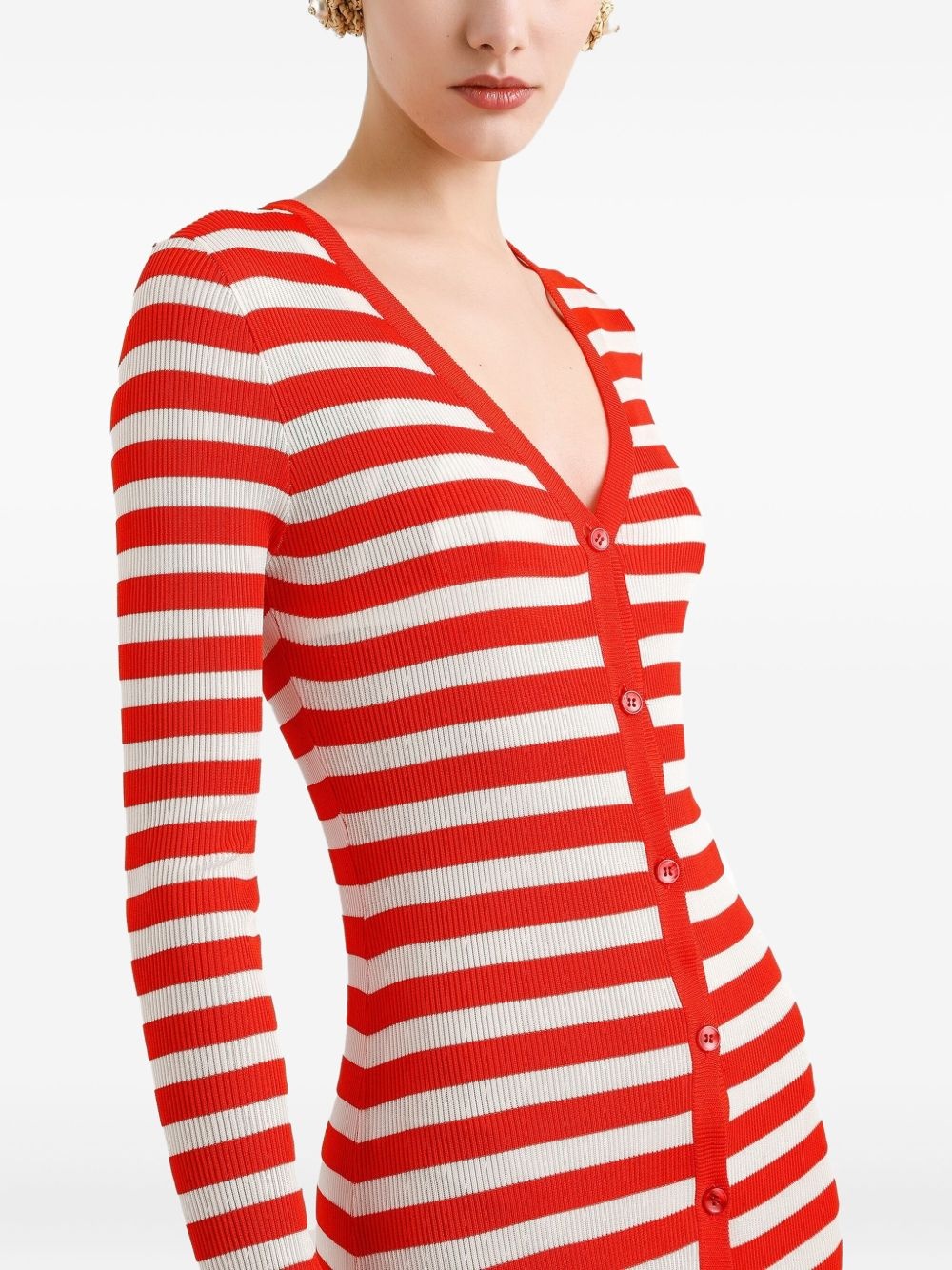 striped knitted dress - 4