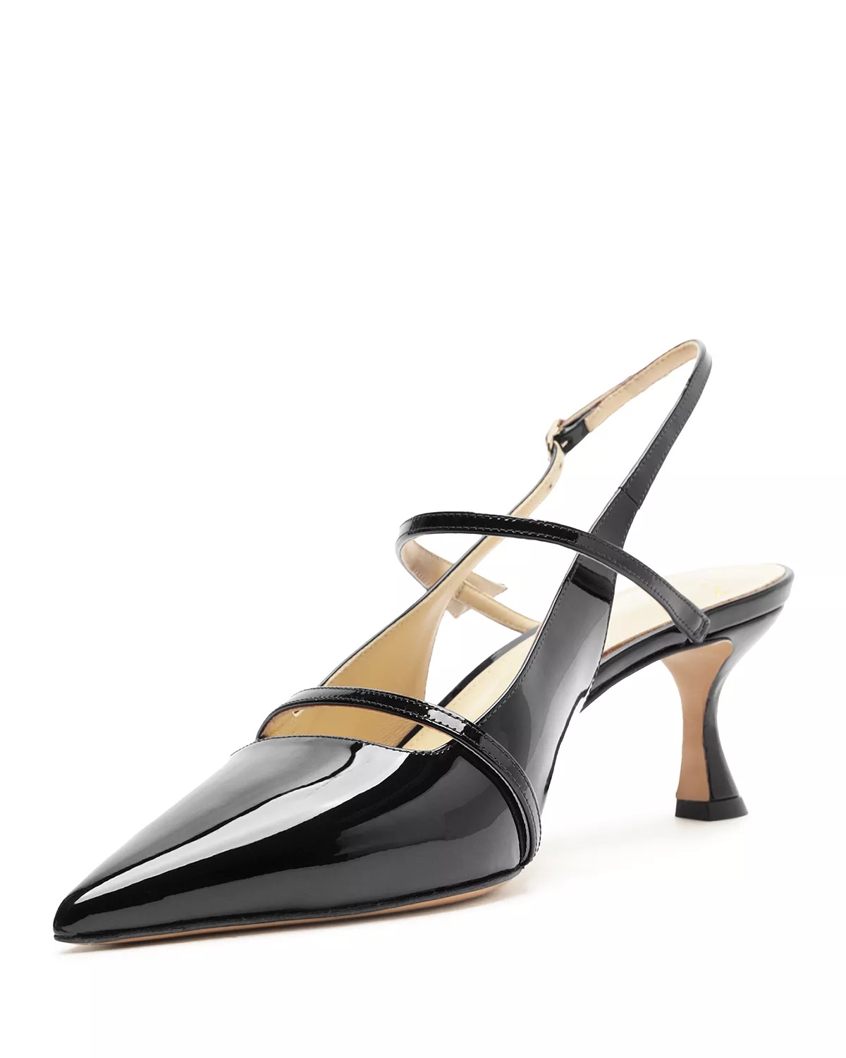 Women's Tita Pointed Toe Mid Heel Slingback Pumps - 8