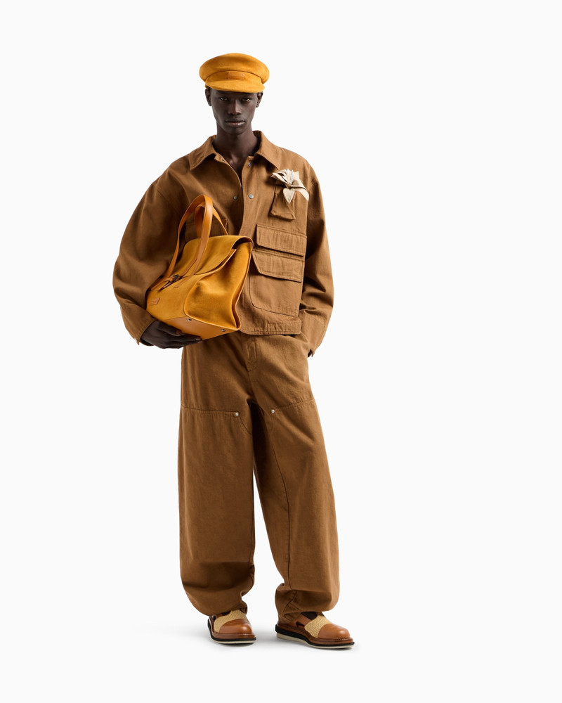 MULTI-POCKET DENIM-EFFECT FABRIC BLOUSON 2