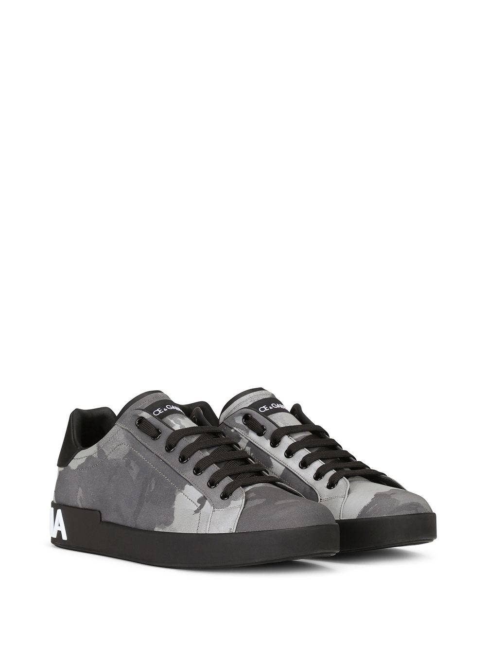 camouflage-pattern Portofino sneakers - 2