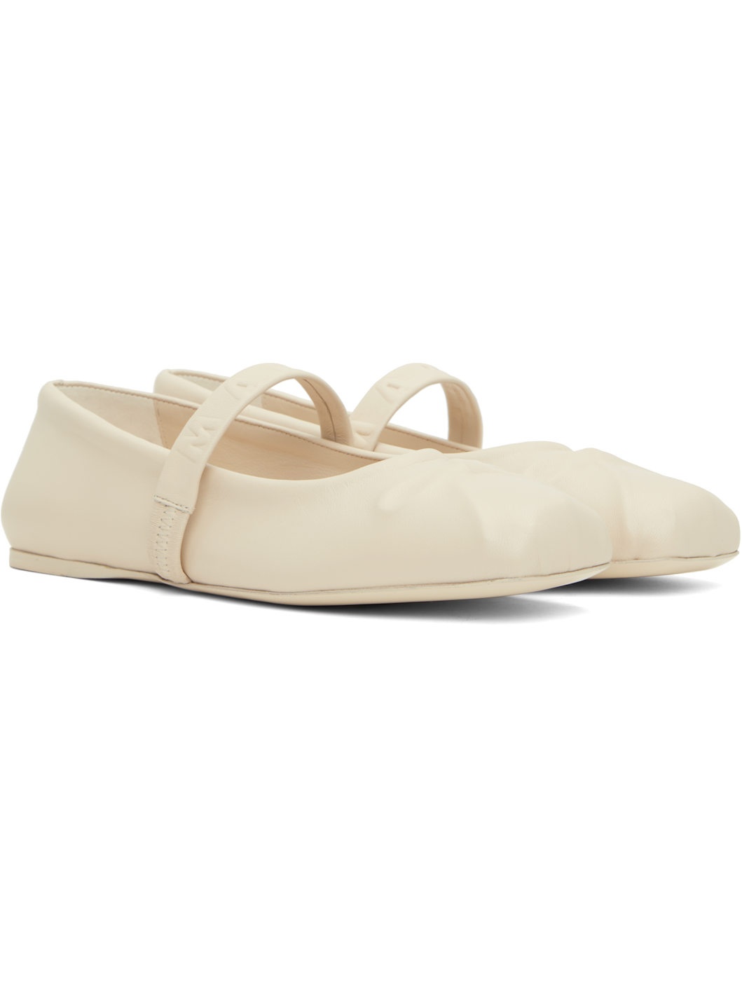 Off-White Little Bow Ballerina Flats - 4