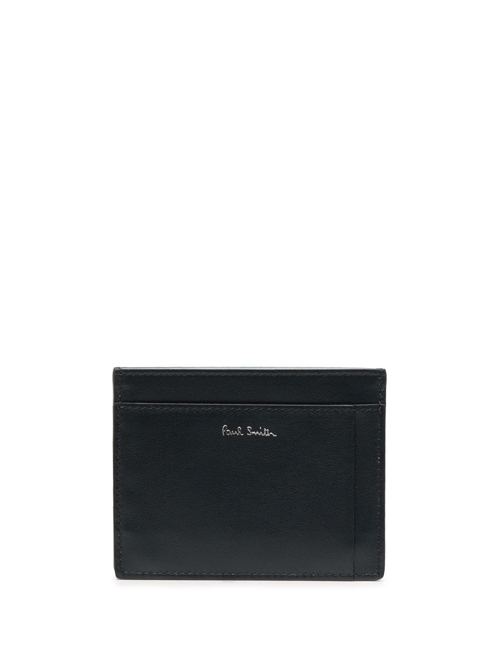 two-tone leather cardholder - 1