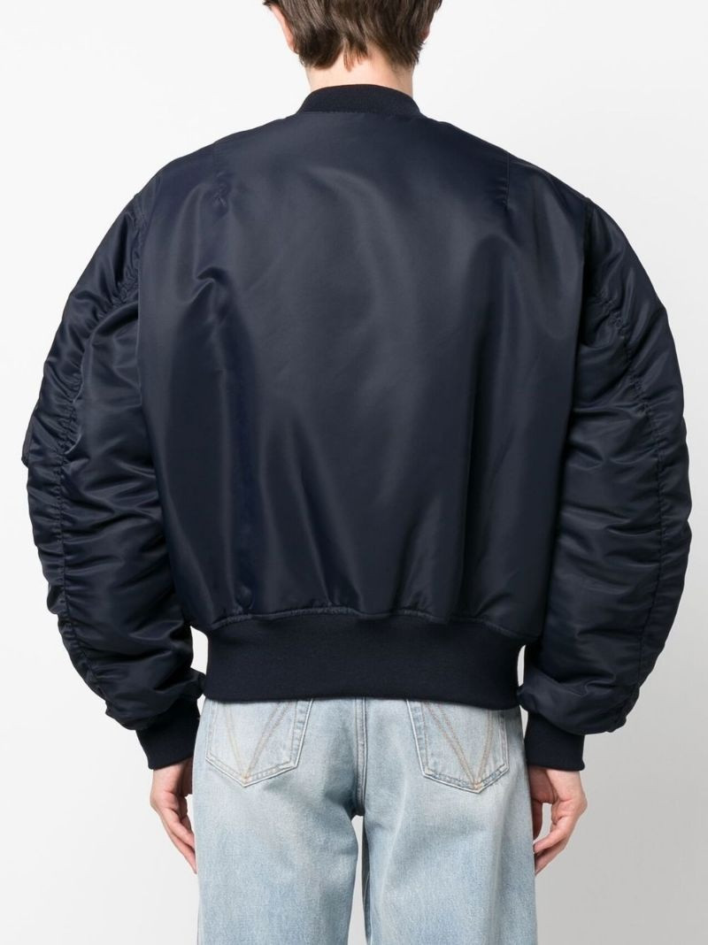 logo-print bomber jacket 4