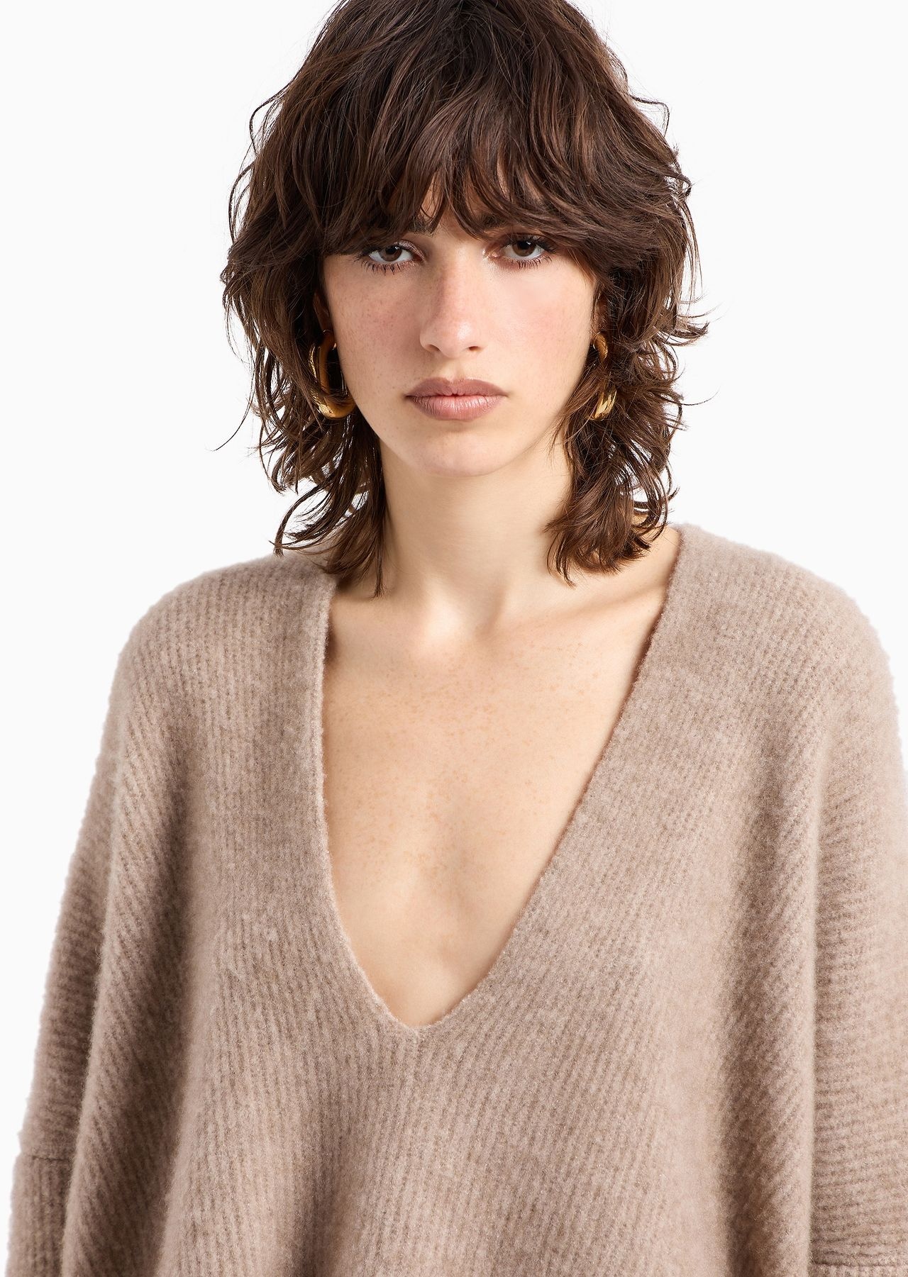 Stretch cashmere and silk wide-neck jumper - 5