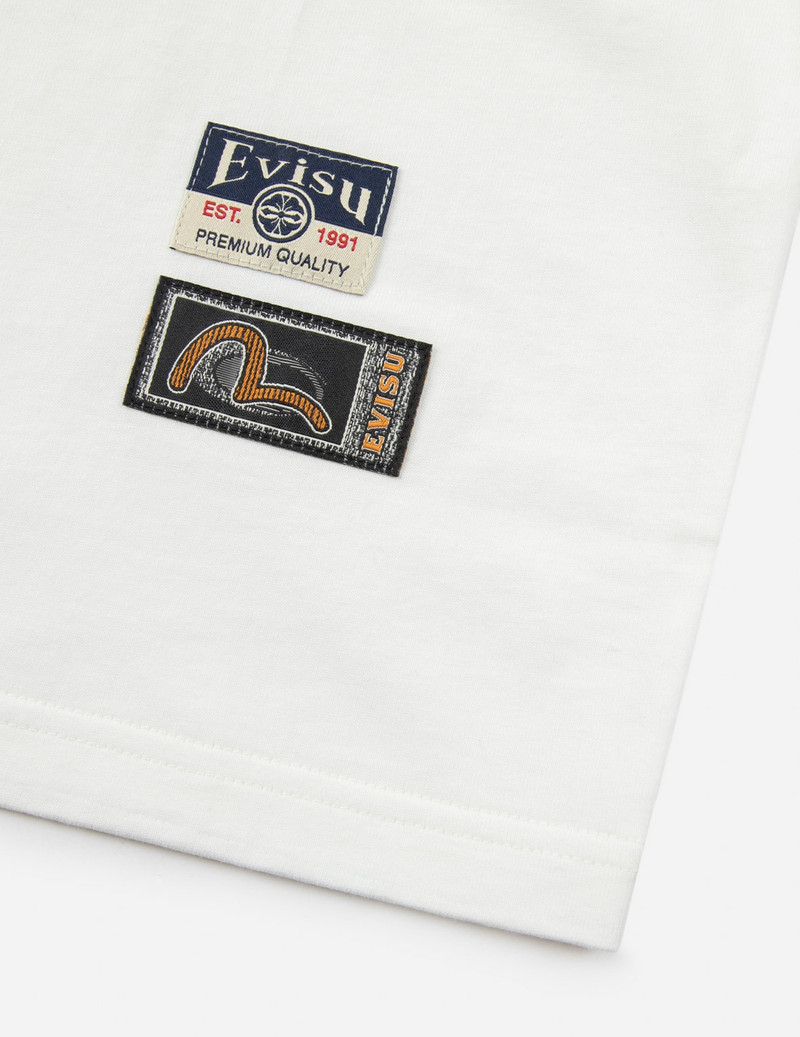 TANUKI AND FORTUNE CAT PRINT LOOSE FIT T-SHIRT 12