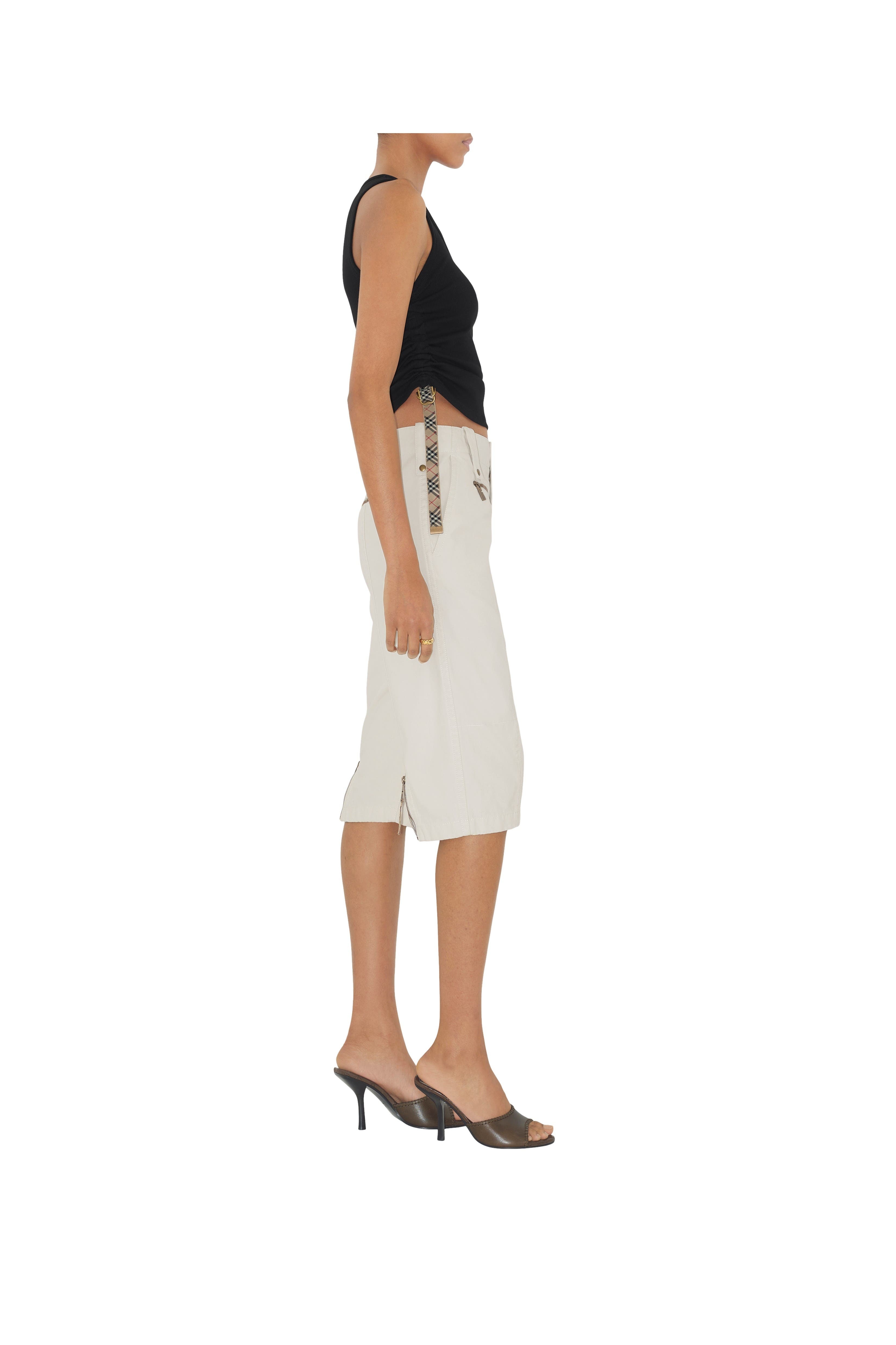 burberry Festival Cotton Blend Tank Top in Black at Nordstrom - 3