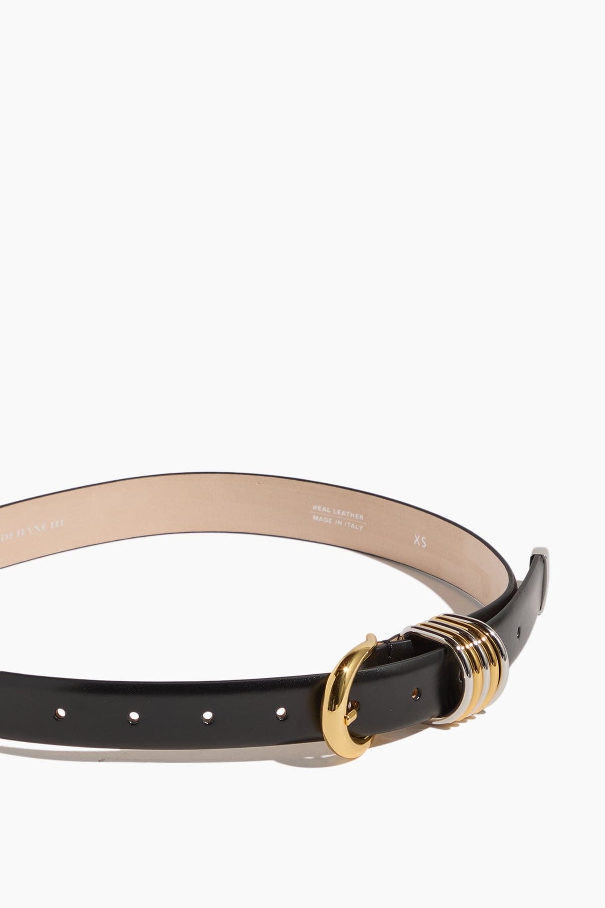 Hollyhock Mixed Metal Belt in Black/Silver/Gold - 3