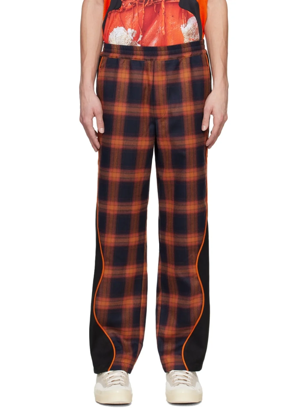 Orange Mirage Track Pants - 1