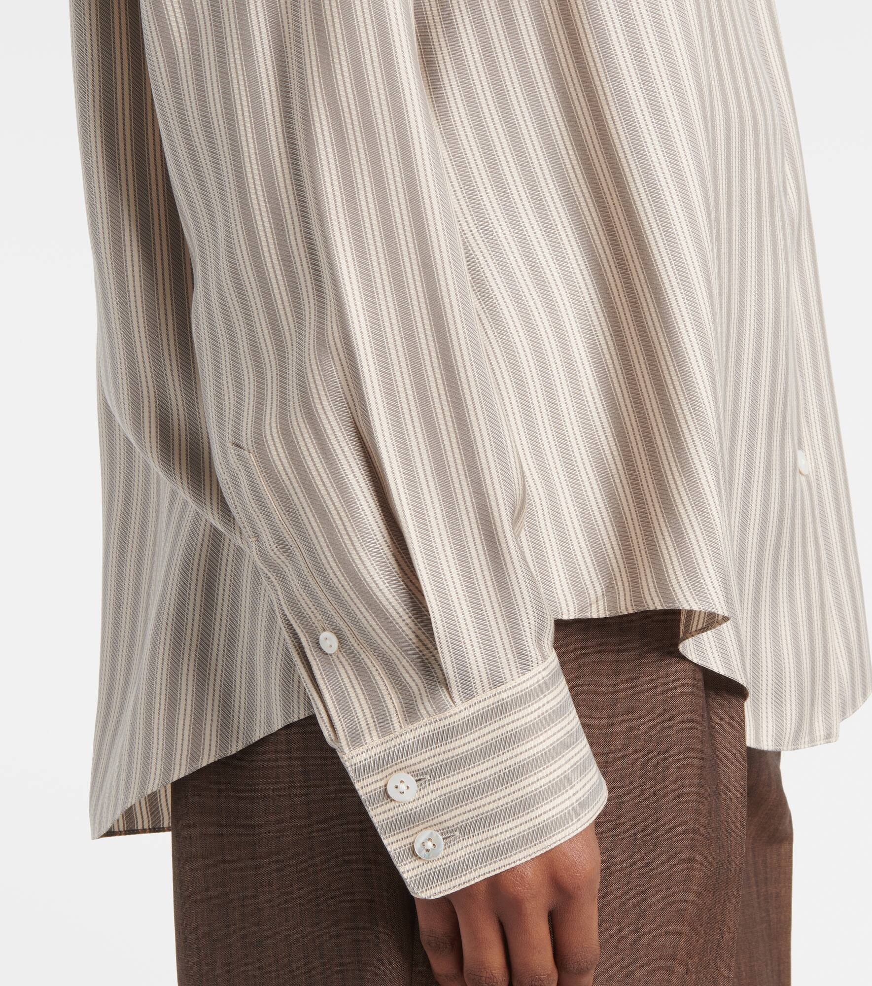 Parave striped silk shirt - 5