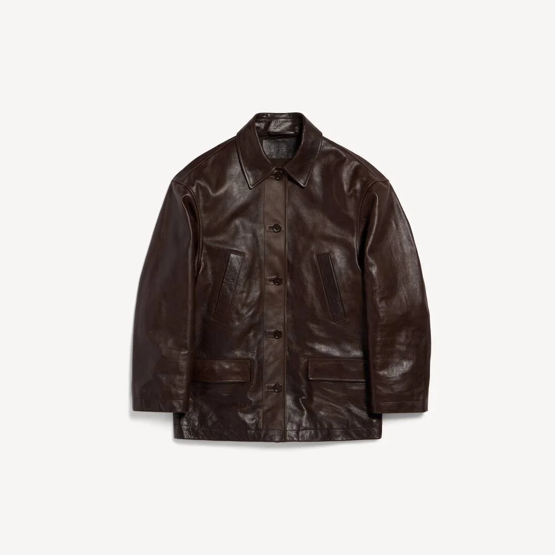 Women's Oversized Carcoat in Coffee - 1