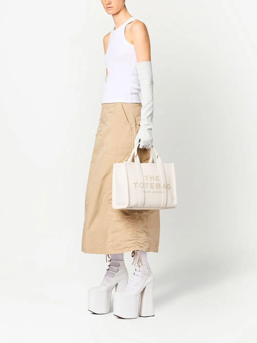 MARC JACOBS - Women The Leather Medium Tote Bag - 3