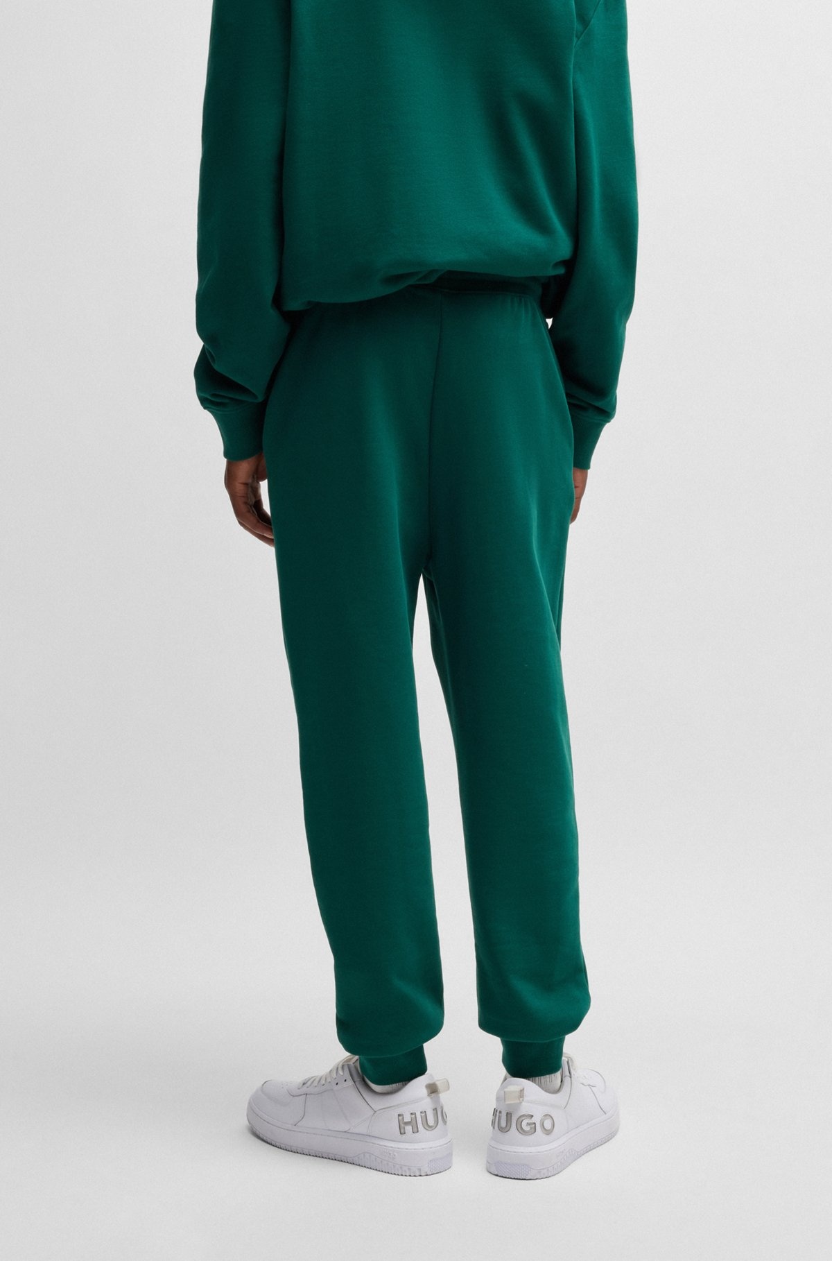 COTTON-TERRY TRACKSUIT BOTTOMS WITH LOGO PRINT - 5