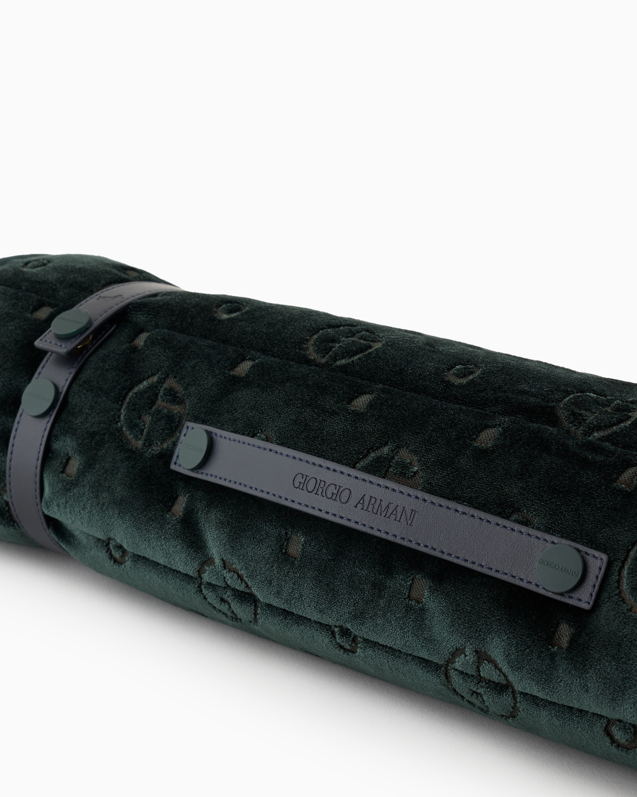 POLDO X GIORGIO ARMANI TRAVEL MAT IN MONOGRAM JACQUARD VELVET - 5