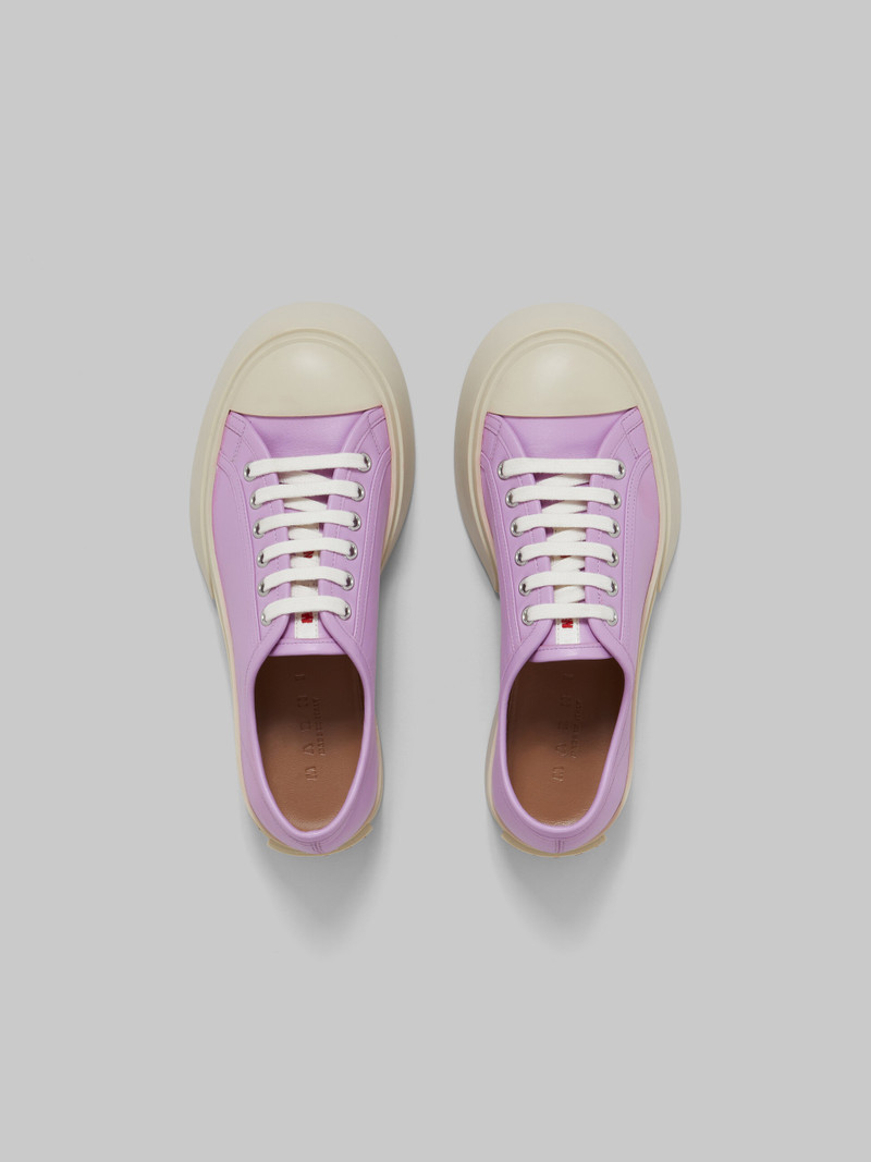 LILAC NAPPA LEATHER PABLO LACE-UP SNEAKER 4