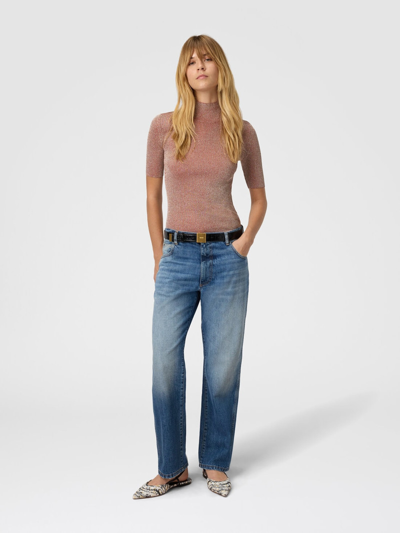 Missoni Mock Neck Sweater with Lamé Threads outlook