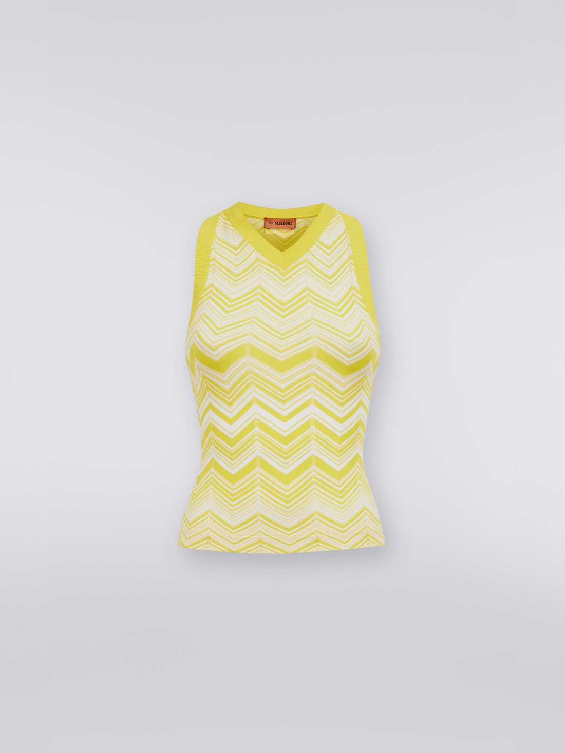 Viscose blend sleeveless top - 1