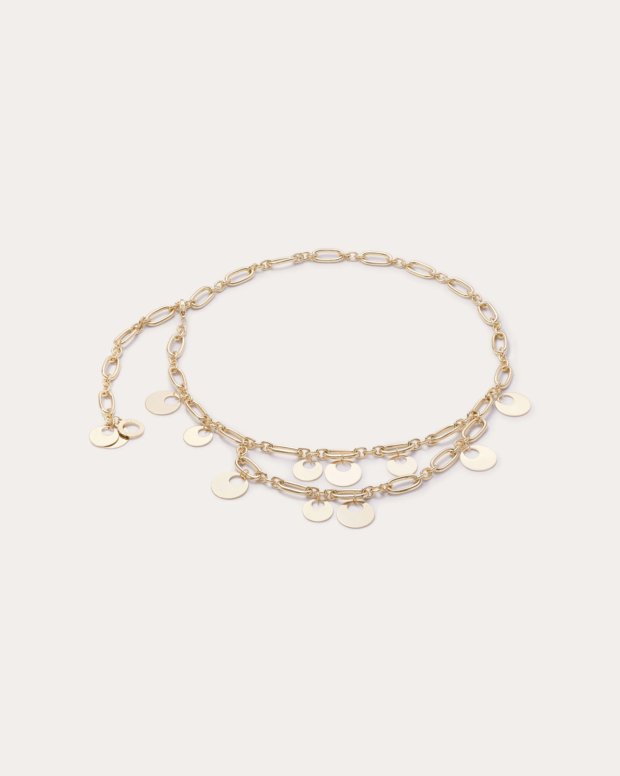 Mckayla Paillette Charm Chain Belt - 1