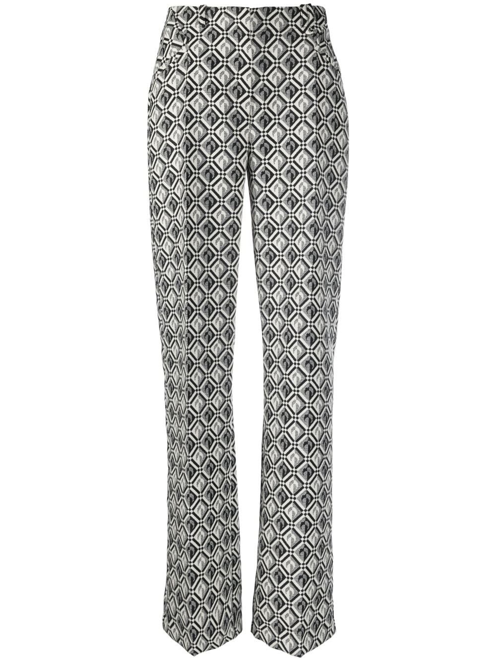 Moon Diamant-print tailored trousers - 1