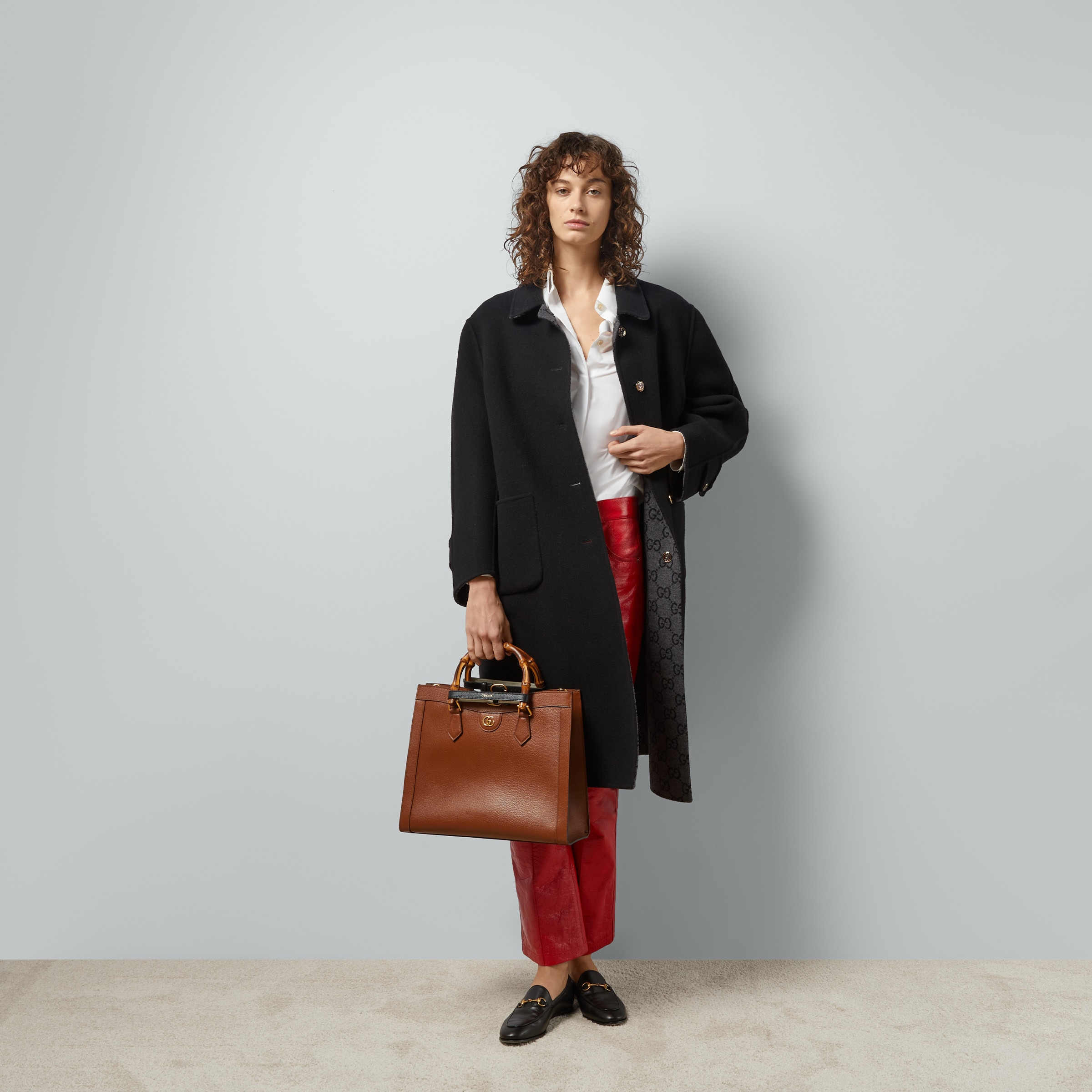 Reversible GG wool coat - 6