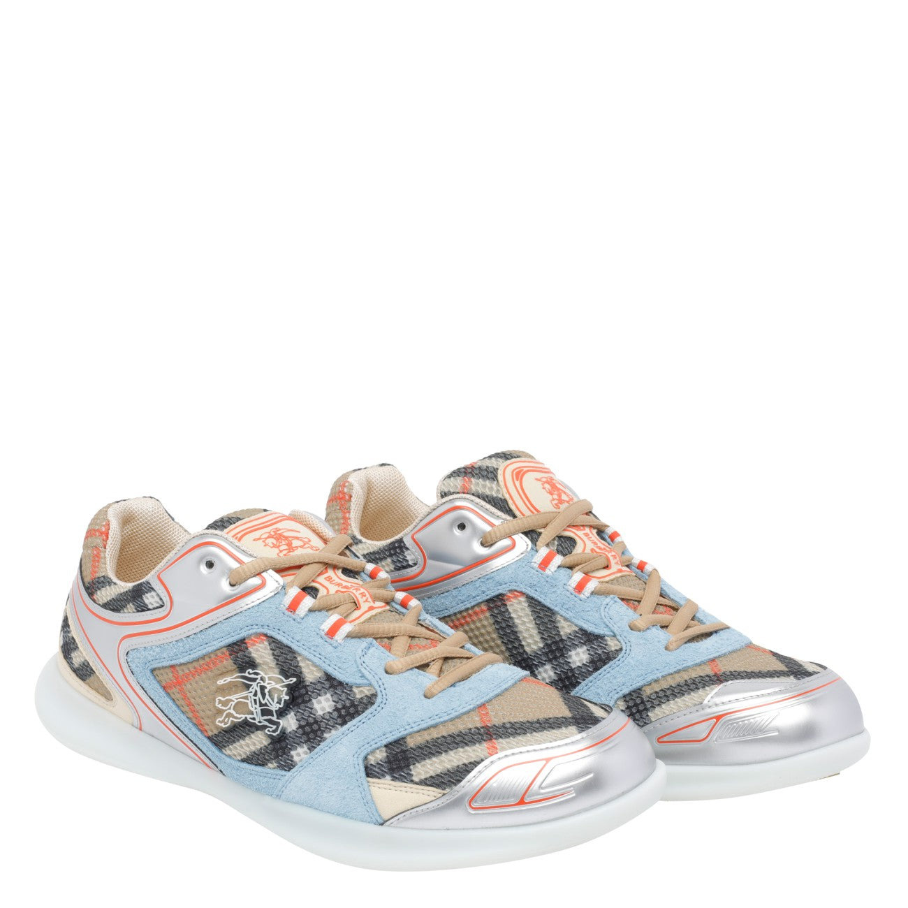 Burberry Men Matrix Check Sporty Sneakers - 2